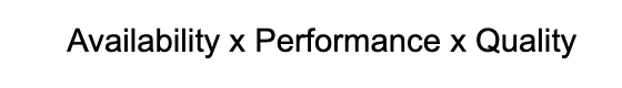 Overall Equipment Effectiveness Formula